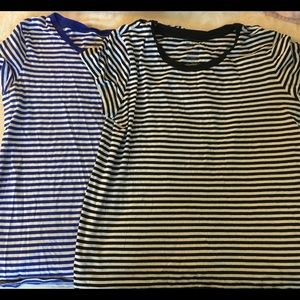 Gap Favorite Essential Crew Tee Shirts - Striped-L